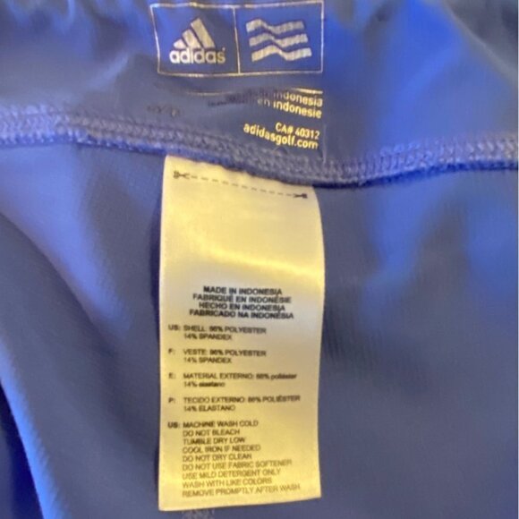Adidas Printed Golf Skort Ladies Sm  Periwinkle - Picture 3 of 10